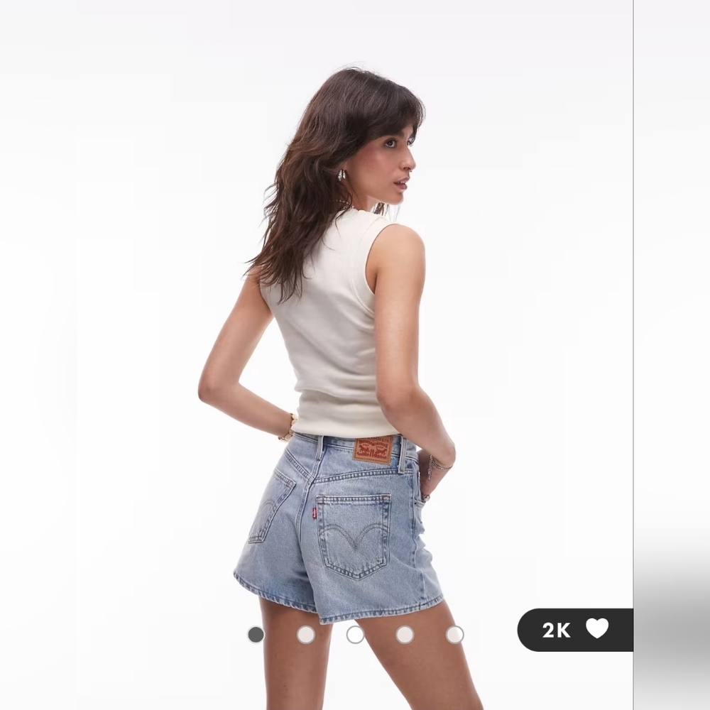 Levi's High Waisted Mom Shorts